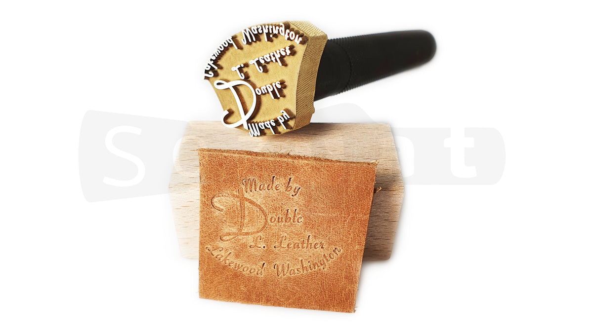 Large custom leather stamp , brass stamp for leather , custom emboss s –  DMleather