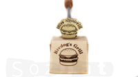 Personalized Embossed Burger Buns Branding Iron Custom/Custom Food Branding  Iron/Cutomized Burger Stamp/BBQ Branding Iron for Steak for Party/Add Any