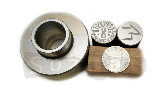 Custom Metal Dies Set for Coin Minting Stamp Die Personalized Round Pr –  SozDat